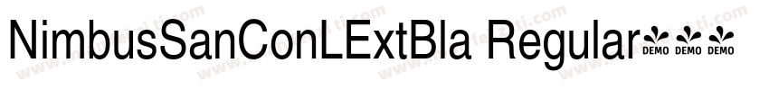 NimbusSanConLExtBla Regular字体转换